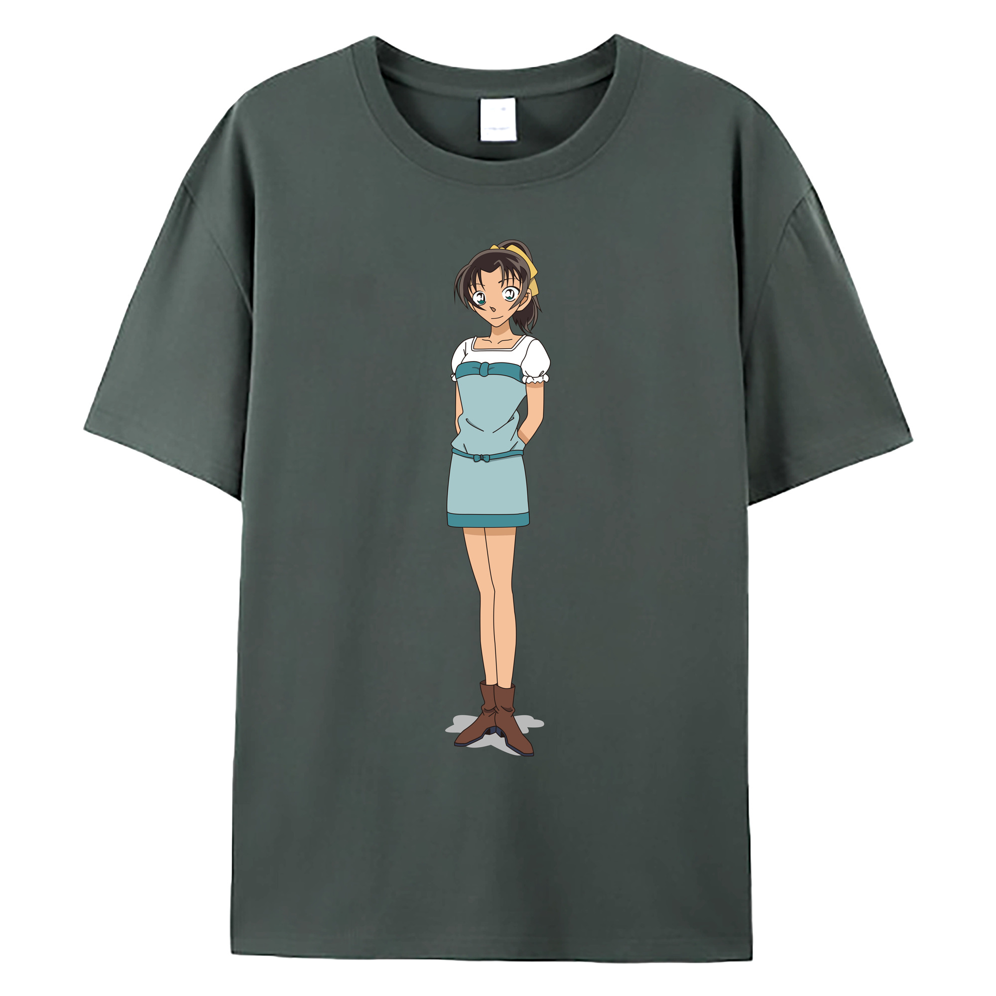 （画像用） 名探偵コナン Detective Conan 綿100％ メンズ半袖Tシャツ｜肌触りやわらか＆通気性
